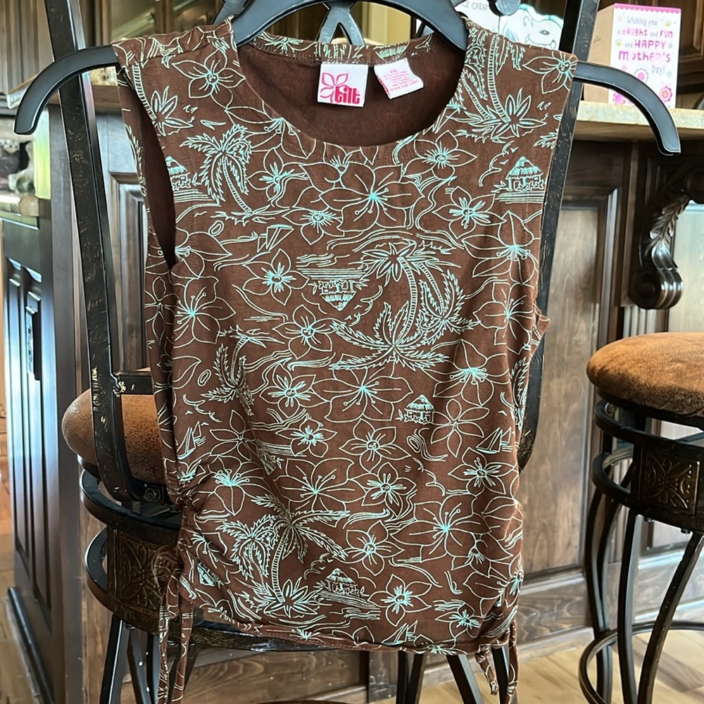 Baby Tee Tropical Tank Coffee Bean Brown - Picture 11 of 11
